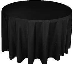 polyester tablecloth in black