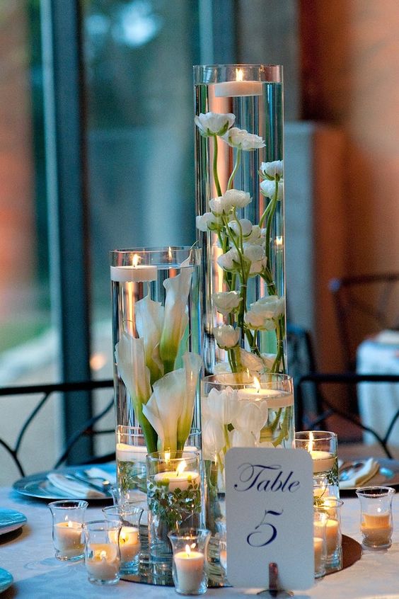 glass vase centerpiece 2