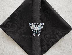 Jacquard Black napkin