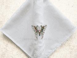 Jaquard White napkin