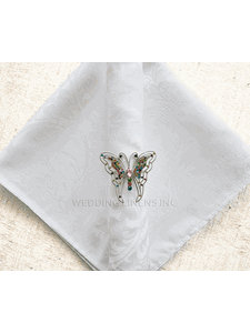 Jaquard White napkin