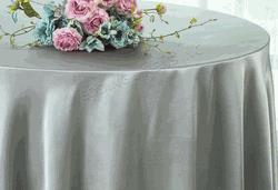 Satin Tablecloth Silver