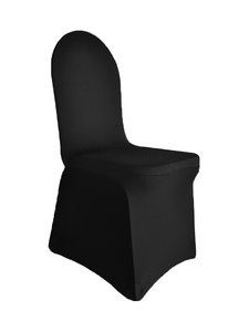 chair cover in black