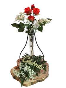 custom centerpiece with roses