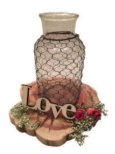 country rustic custom centerpiece