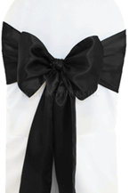 satin sash black