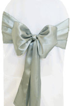 satin sash grey