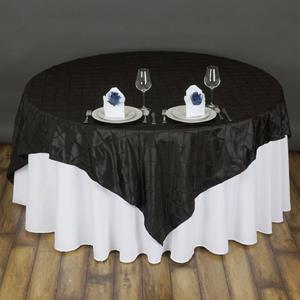 Pintuck Taffeta Overlay black