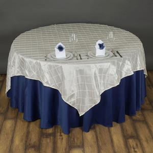 Pintuck Taffeta Overlay navy