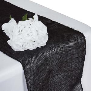 Burlap Table Runners black