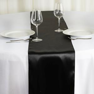 Satin Table Runners black