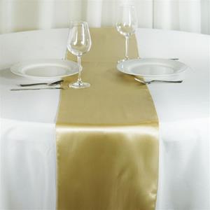 Satin Table Runners gold