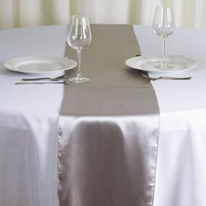 Satin Table Runners silver